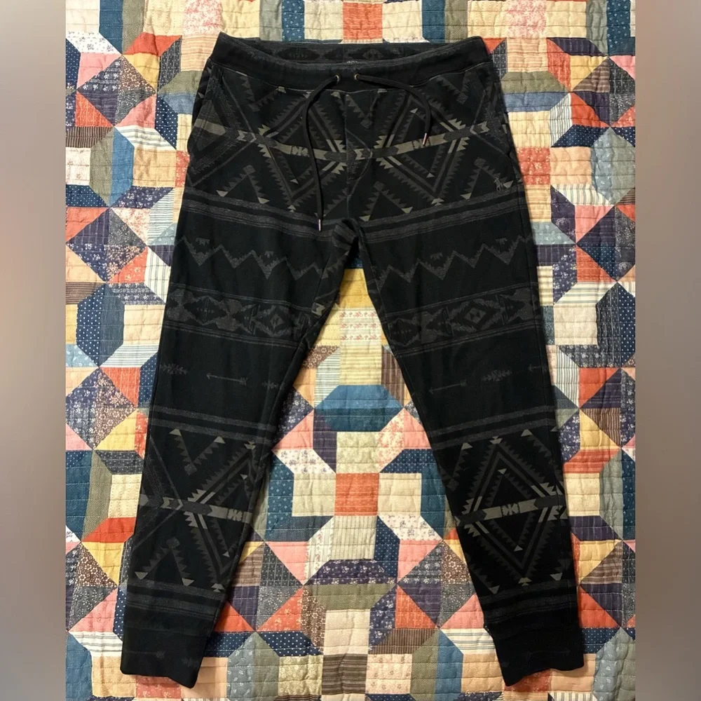 POLO RALPH LAUREN SOUTHWESTERN PATTERNED SWEATPANTS- SIZE LARGE